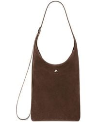 Courreges - Large Melt Suede Shoulder Bag - Lyst