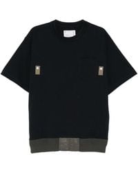 Sacai - Cotton T-Shirt - Lyst
