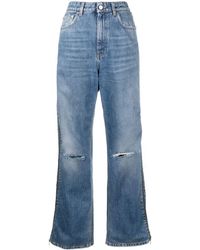 Stella McCartney - Zip-detail Straight-leg Jeans - Lyst