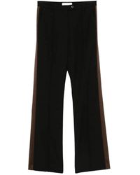 Wales Bonner - Pantalon Rayé À Logo Brodé - Lyst