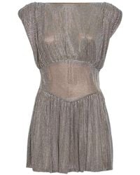 GIUSEPPE DI MORABITO - Crystal-Embellished Flared Dress - Lyst