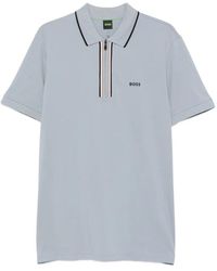 BOSS - Active Slim-Fit Polo Shirt - Lyst