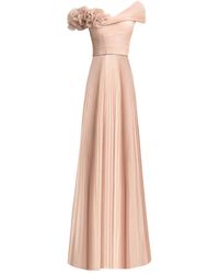 Gemy Maalouf - Asymmetrical-Neck Corset Maxi Dress - Lyst