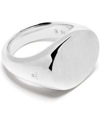 Tom Wood - Anillo de sello Ivy en plata de ley - Lyst