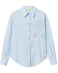 Twinset - X Myfo Shirt With Embroidered Rose - Lyst