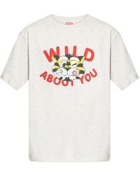 KENZO - Wild Tiger Print T-Shirt - Lyst