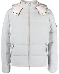 Eleventy - Hooded Zip-Up Padded Jacket - Lyst