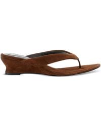 Le Monde Beryl - Thong-Strap Wedge Sandals - Lyst