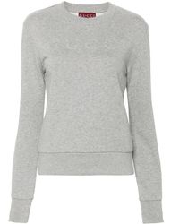 Gucci - Katoenen Sweater Met Logo-Reliëf - Lyst
