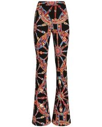 Dolce & Gabbana - Carretto-Print Viscose Jersey Leggings - Lyst