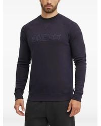 Guess - Logo-Embossed Raglan-Sleeve Sweater - Lyst