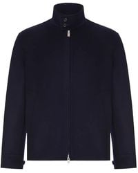Lardini - High-Neck Zip-Up Jacket - Lyst