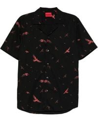 HUGO - Camicia Con Stampa - Lyst
