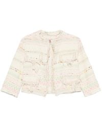 Bye - Fringed Patterned Jacket - Lyst