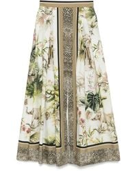 Elie Saab - Langer Rock Mit Savannah-Print - Lyst