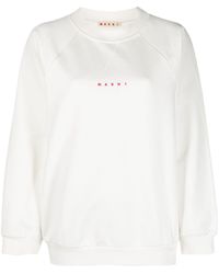 Marni - Logo-print Cotton Sweatshirt - Lyst
