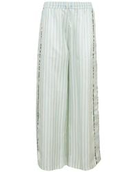La Prestic Ouiston - Giudecca Striped-Trim Trousers - Lyst