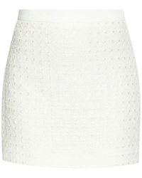 CASABLANCA - High-Waisted Cotton Mini Skirt - Lyst
