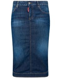 DSquared² - Kick Mid Skirt - Lyst
