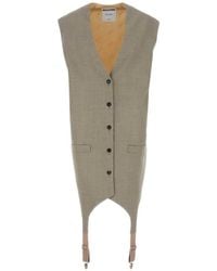 Moschino - V-Neck Butoned Waistcoat - Lyst