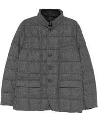 Fay - Abrigo A Cuadros Con Bolsillo Con Solapa - Lyst