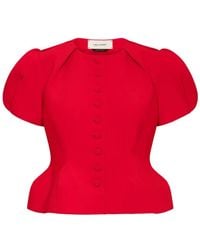 Hellessy - Nelly Puff-Sleeve Button-Down Jacket - Lyst
