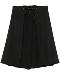 Moncler - Drawstring Layered-Detail Midi Skirt - Lyst
