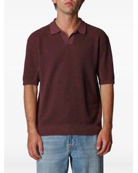 Roberto Collina - Polo En Maille Gaufrée - Lyst