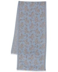 Dell'Oglio - Paisley-Pattern Fringed Scarf - Lyst