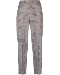 Dondup - Micaela Checked Tapered Trousers - Lyst