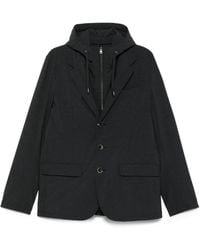Herno - Tailored Jacket With Detachable Hood - Lyst