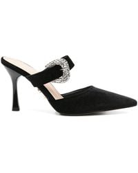 Twentyfourhaitch - Buckle-Strap Heeled Mules - Lyst