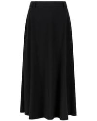 Douuod - A-Line Flared Midi Skirt - Lyst