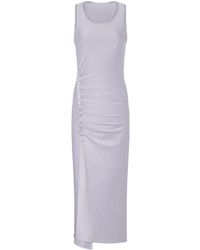 Rabanne - Stud-detailed Sleeveless Midi Dress - Lyst