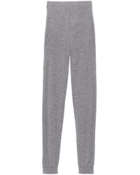 Saint Laurent - High-waisted Cashmere leggings - Lyst