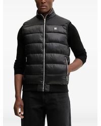 KARL LAGERFELD - Quilted Zip Vest - Lyst