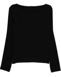 Ermanno Scervino - Top A Maniche Lunghe Con Scollo A Barca - Lyst