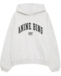 Anine Bing - Harvey Logo-Print Hoodie - Lyst