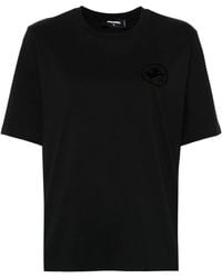 DSquared² - Flocked-Logo T-Shirt - Lyst