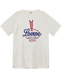 Loewe - T-Shirt Met Logoprint - Lyst