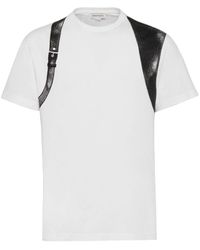 Alexander McQueen - T-shirt Met Gespdetail - Lyst