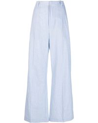 Polo Ralph Lauren - Striped Linen Blend Trousers - Lyst