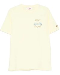 MC2 Saint Barth - Embroidered Crew-Neck T-Shirt - Lyst