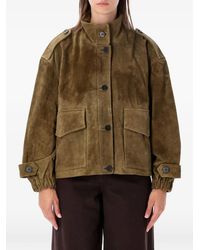 Sessun - Aland Button-Up Suede Jacket - Lyst