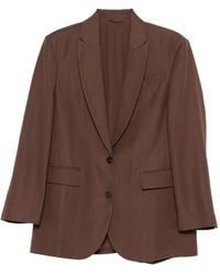 Brunello Cucinelli - Button Single-Breasted Blazer - Lyst