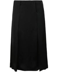 Jil Sander - Fluid-Viscose Pleated Skirt - Lyst