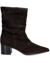 COPENHAGEN - Bottes À Bout Pointu Et Design Froncé - Lyst