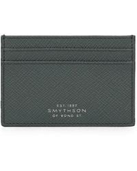 Smythson - Panama-Leather Flat Card Holder - Lyst