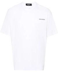 DSquared² - Logo-Print Cotton T-Shirt - Lyst