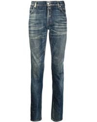 Balmain - Vaqueros Slim Con Efecto Desgastado - Lyst